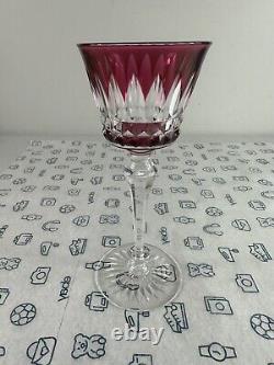 VTG Baccarat Piccadilly wine glass Red color set height 20 cm READ