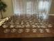 VTG France Platinum Trim WATER, WINE, COCKTAIL Champagne Glasses Clear Set (28)