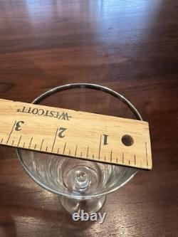 VTG France Platinum Trim WATER, WINE, COCKTAIL Champagne Glasses Clear Set (28)