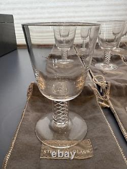 VTG Lot of 13 Stueben Clear Glass Goblets or Wine Glasses