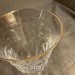 VTG Lot of 2 Waterford Crystal Etched Charlemont Pattern Vine Glasses 7-7/8Tall