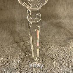 VTG Lot of 2 Waterford Crystal Etched Charlemont Pattern Vine Glasses 7-7/8Tall