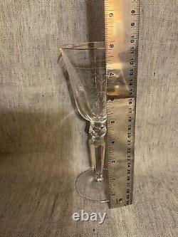 VTG Lot of 2 Waterford Crystal Etched Charlemont Pattern Vine Glasses 7-7/8Tall