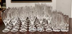 VTG Mikasa Crystal Berkeley Water Goblet Wine Champagne Highball 47 Pc Glassware