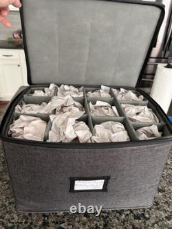 VTG Mikasa Crystal Berkeley Water Goblet Wine Champagne Highball 47 Pc Glassware