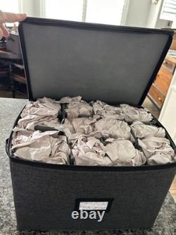 VTG Mikasa Crystal Berkeley Water Goblet Wine Champagne Highball 47 Pc Glassware