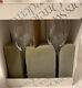 VTG Orrefors Sweden Crystal OPTICA Symphony White Wine Glasses Set of 2 NIB