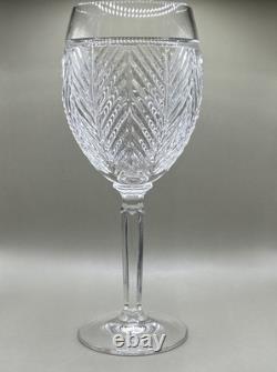VTG RALPH LAUREN Crystal Herringbone 8.25 Wine Goblet NWOB MSRP $179 each