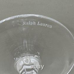VTG RALPH LAUREN Crystal Herringbone 8.25 Wine Goblet NWOB MSRP $179 each