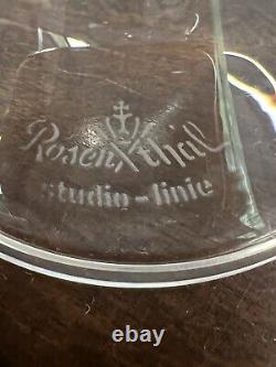 VTG Rosenthal Studio Linie Crystal Clarion Saucer Wine Glasses 6pc Excellent MCM