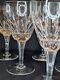 VTG Set of 6 Stuart Crystal Claridge Wine Glasses 7 Tall, Marked STUART Engla