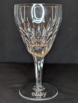 VTG Set of 6 Stuart Crystal Claridge Wine Glasses 7 Tall, Marked STUART Engla