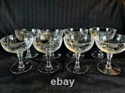 VTG Set of 8 Elegant Tiffin-Franciscan Champagne Sherbet Coupe Glasses 4H VTG Set of 8 Elegant Tiffin-Franciscan Champagne Sherbet Coupe Glasses 4H