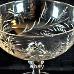 VTG Set of 8 Elegant Tiffin-Franciscan Champagne Sherbet Coupe Glasses 4H