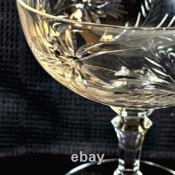 VTG Set of 8 Elegant Tiffin-Franciscan Champagne Sherbet Coupe Glasses 4H