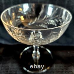 VTG Set of 8 Elegant Tiffin-Franciscan Champagne Sherbet Coupe Glasses 4H