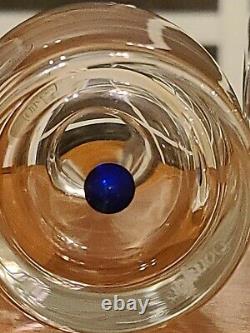 VTG Signed Orrefors Sweden Intermezzo Blue Wine Carafe / Creamer 6.5 Tall New