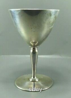 VTG TIFFANY CORDIAL WINE GOBLET GLASS Sterling Silver FANEUIL 18885 After Dinner