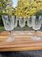 VTG WATERFORD CRYSTAL Lismore 6-7/8 Water Goblets Wine Glasses 8 Oz Set Of 6