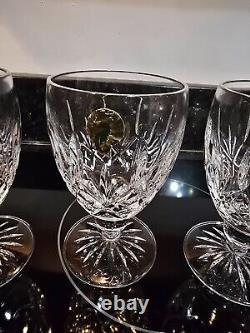 VTG Waterford Irish Crystal short stemmed wine glasses set of 4 UNUSED