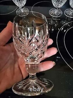 VTG Waterford Irish Crystal short stemmed wine glasses set of 4 UNUSED