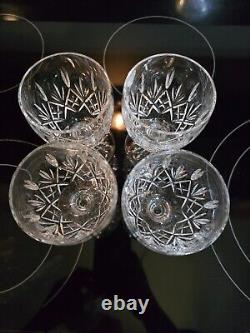 VTG Waterford Irish Crystal short stemmed wine glasses set of 4 UNUSED