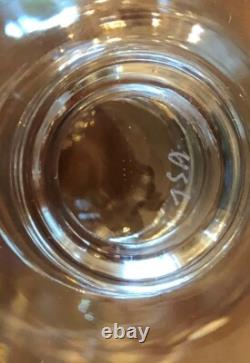 Val St. Lambert Crystal Glasses- Kent York Wine/Water Goblet Vintage Set of 6