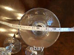 Val St. Lambert Crystal Glasses- Kent York Wine/Water Goblet Vintage Set of 6