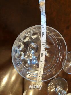 Val St. Lambert Crystal Glasses- Kent York Wine/Water Goblet Vintage Set of 6
