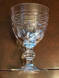 Val St. Lambert Crystal Glasses- Kent York Wine/Water Goblet Vintage Set of 6