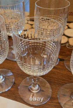 Vintage 12 Baccarat Nancy Wine Glasses and Champage Flutes Crystal France New