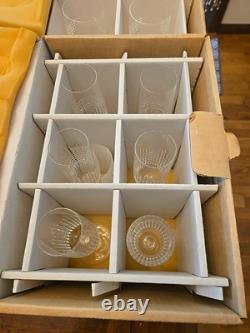 Vintage 12 Baccarat Nancy Wine Glasses and Champage Flutes Crystal France New