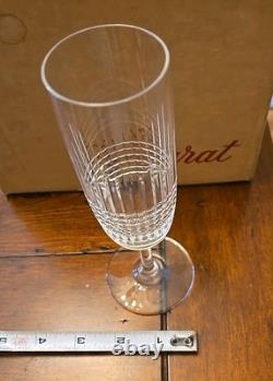 Vintage 12 Baccarat Nancy Wine Glasses and Champage Flutes Crystal France New