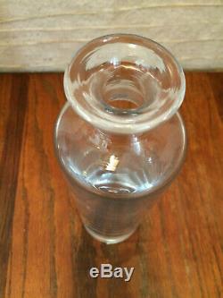 Vintage 12 SWEDISH Sweden Crystal Glass Decanter SUSPENDED BUBBLE Wine Whiskey
