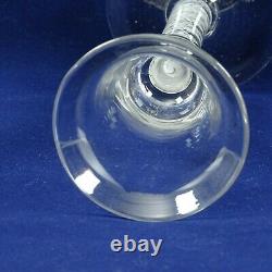 Vintage 18/19th Century Air Twist Inverted Bell Wine/Cordial Glass 17cm #1