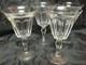 Vintage 1920's Signed Libbey Crystal Cut Panel Water Wine Goblet Lot of 4 Glass