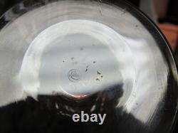 Vintage 1920's Signed Libbey Crystal Cut Panel Water Wine Goblet Lot of 4 Glass