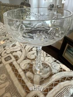Vintage 1950 Rock Sharpe Villars Tall Cocktail Coupes Wine Glasses SET OF 10, 6