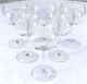Vintage 1980's Set of 6 Tiffany 8 Red Wine Balloon Goblets / Glasses