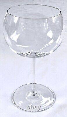 Vintage 1980's Set of 6 Tiffany 8 Red Wine Balloon Goblets / Glasses