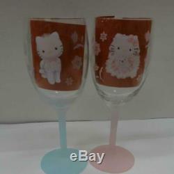 Vintage 2002 Sanrio Hello Kitty & Dear Daniel Pair of Wine Glasses in Box Rare