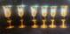 Vintage 24k Handpainted Murano Wine Glasses