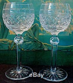 Vintage 2 Waterford Crystal CASTLETOWN Wine Hock Goblets 7.5 HTF Stemware