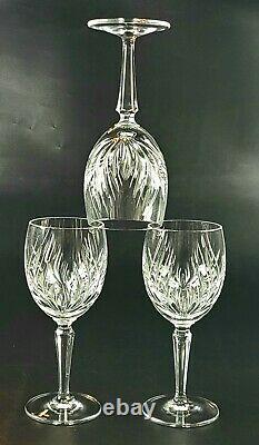 Vintage -3 Nocturne Pattern Wine Glasses by Gorham Crystal Rare as Discontinued