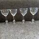 Vintage 4 MOSER Crystal Cut glass Lady Hamilton Sherry Cordial Glasses 3 1/2