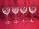 Vintage 4 Waterford Crystal Lismore Balloon Wine Stem Glasses