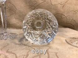 Vintage 4 Waterford Crystal Lismore Balloon Wine Stem Glasses