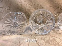 Vintage 4 Waterford Crystal Lismore Balloon Wine Stem Glasses