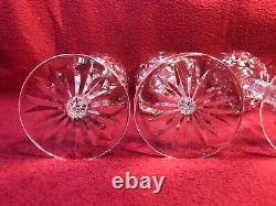 Vintage 4 Waterford Crystal Lismore Balloon Wine Stem Glasses