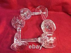 Vintage 4 Waterford Crystal Lismore Balloon Wine Stem Glasses